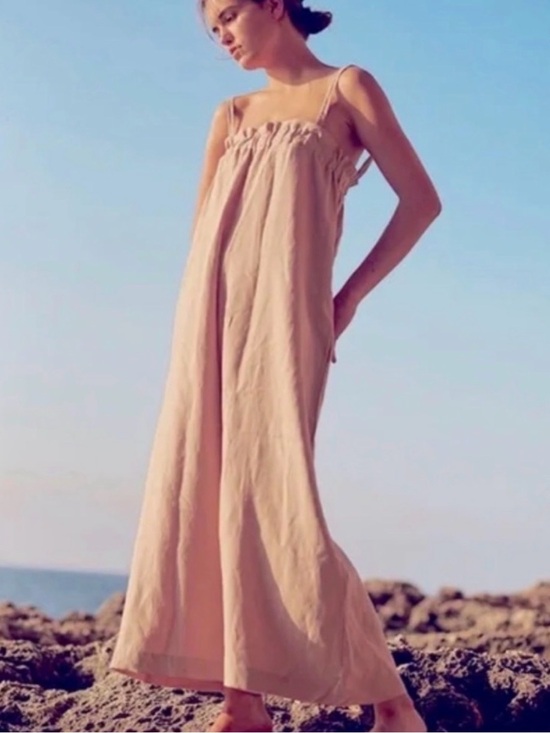 H&M Dresses & Skirts - H&M Relaxed Sleeveless Maxi Sundress | Light Pink | Size Small